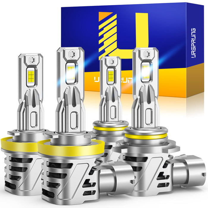 Ursprung H11 9005 Fog Light Bulbs Combo,Upgraded 60000LM 900% Super Brighter