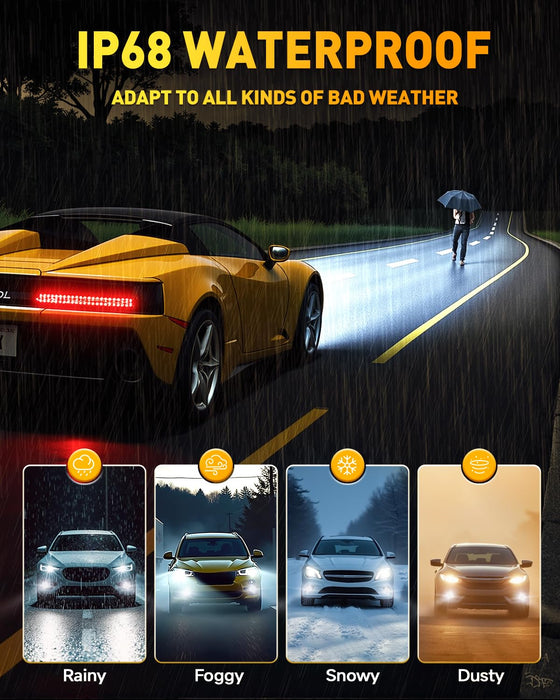 D1S D1R LED Bulbs, 36000LM 900% Brightness, 6500K Cool White